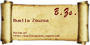 Buella Zsuzsa névjegykártya
